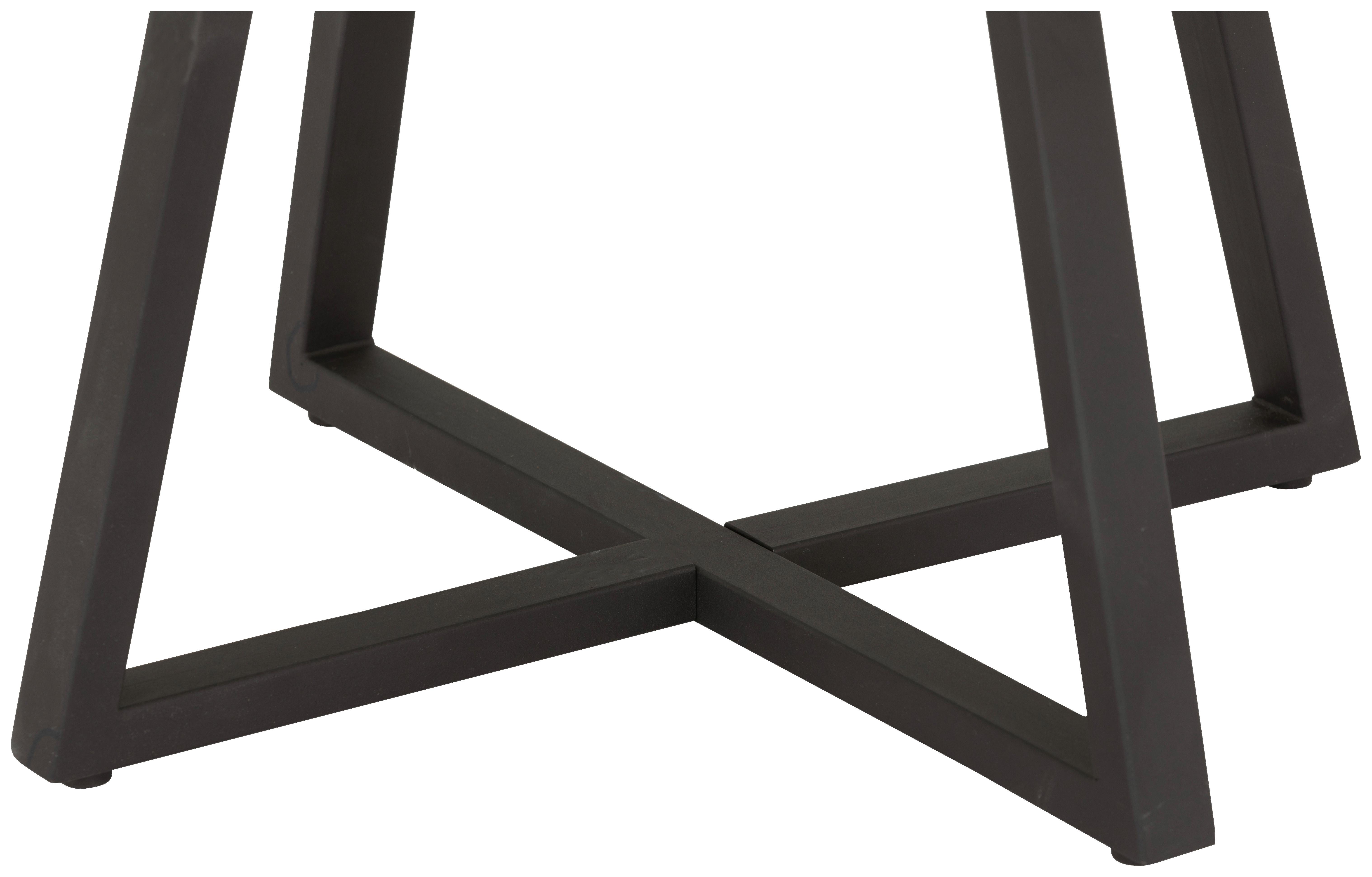 Măsuță de cafea CIRCLE - culoare natur/negru, Modern, lemn/metal (70/45/70cm) - Modern Living