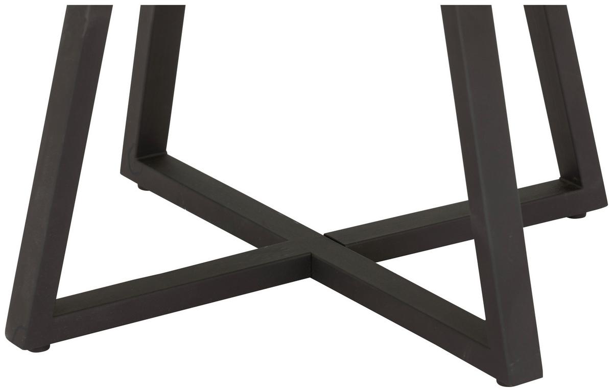 Măsuță de cafea CIRCLE - culoare natur/negru, Modern, lemn/metal (70/45/70cm) - Modern Living