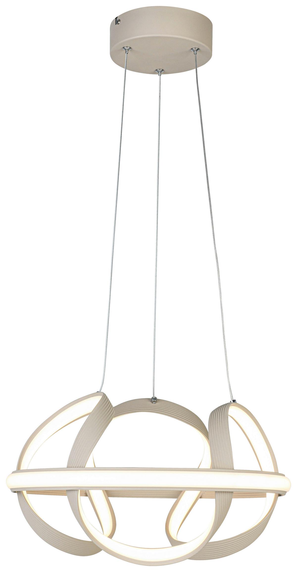 LAMPA WISZĄCA TARA - kolor piaskowy, Trend, tworzywo sztuczne/metal (41,5/120cm) - Collet's Monde