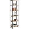 REGAL BONO - Schwarz/Sonoma Eiche, MODERN, Holzwerkstoff/Metall (50/180/35cm) - Mömax