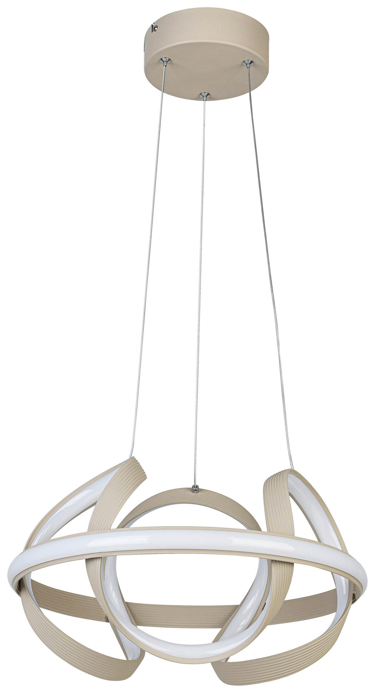 LAMPA WISZĄCA TARA - kolor piaskowy, Trend, tworzywo sztuczne/metal (41,5/120cm) - Collet's Monde