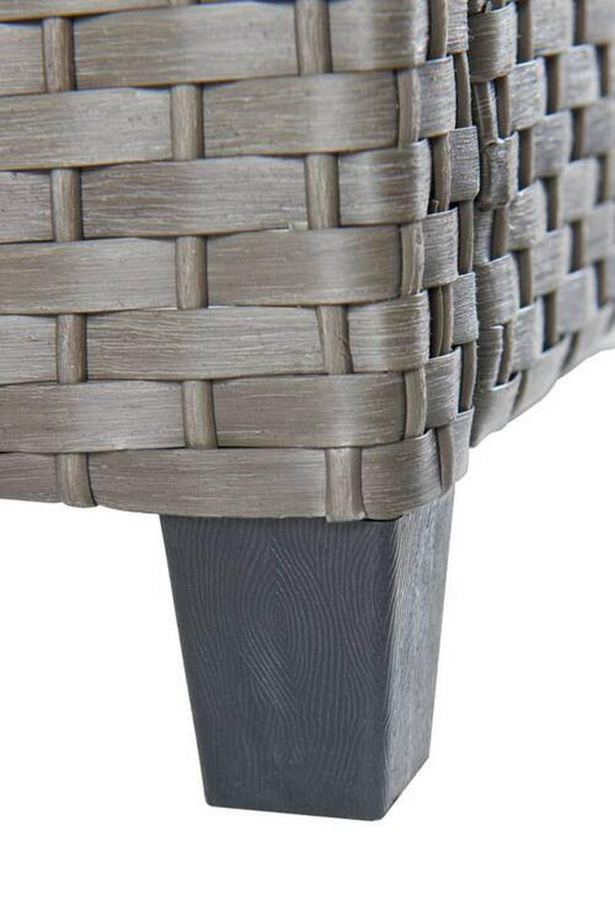 FOTEL OGRODOWY VIPORA - szary/brązowy, Modern, tworzywo sztuczne/metal (65/67/73cm) - Ambia Garden