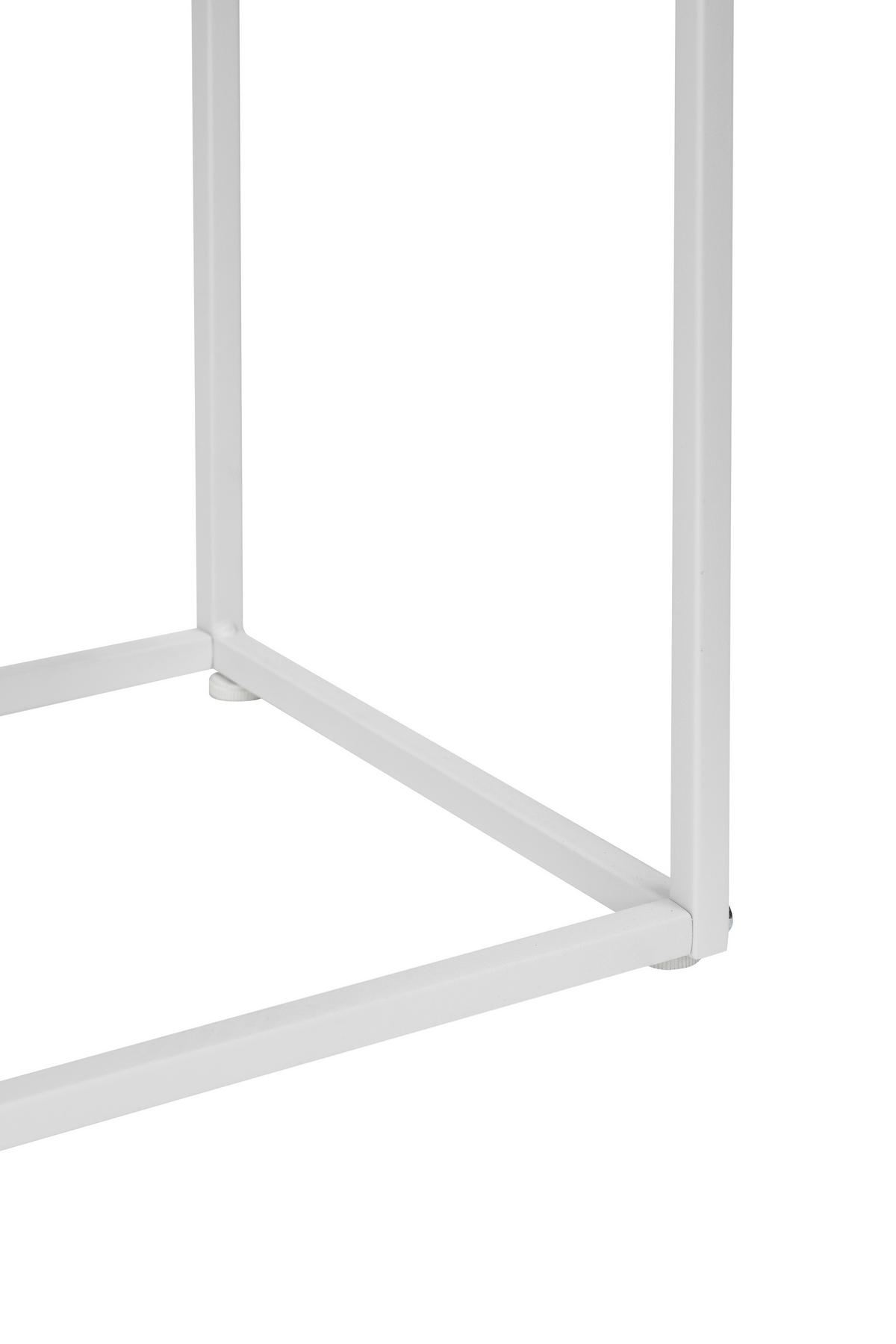 STÓŁ KONSOLA BREDA - biały, Modern, metal (100/79/29cm) - PBJ