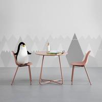 Kindersitzgruppe Casey Rosa Kunststoff/Metall - Rosa, MODERN, Kunststoff/Metall (60/56/60cm) - Bessagi Kids