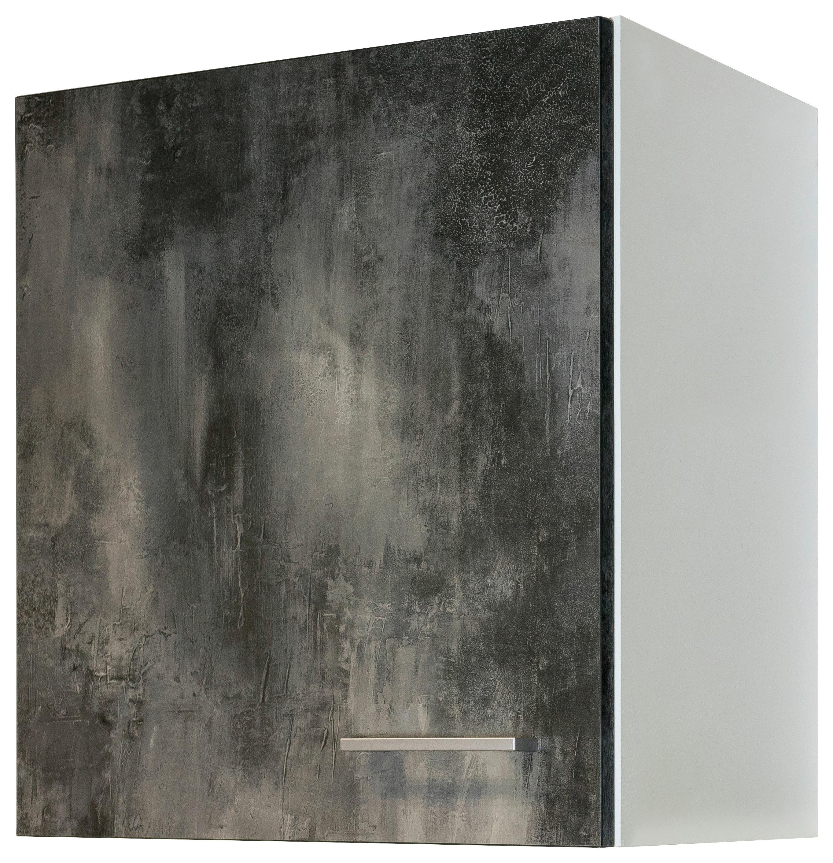 Kuhinjska Zgornja Omarica Lucca, Bela, Videz Kamna - bela/barve aluminija, Konvencionalno, umetna masa/leseni material (50/54,8/32cm) - FlexWell