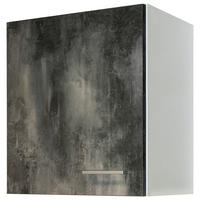 Kuhinjska Zgornja Omarica Lucca, Bela, Videz Kamna - bela/barve aluminija, Konvencionalno, umetna masa/leseni material (50/54,8/32cm) - FlexWell