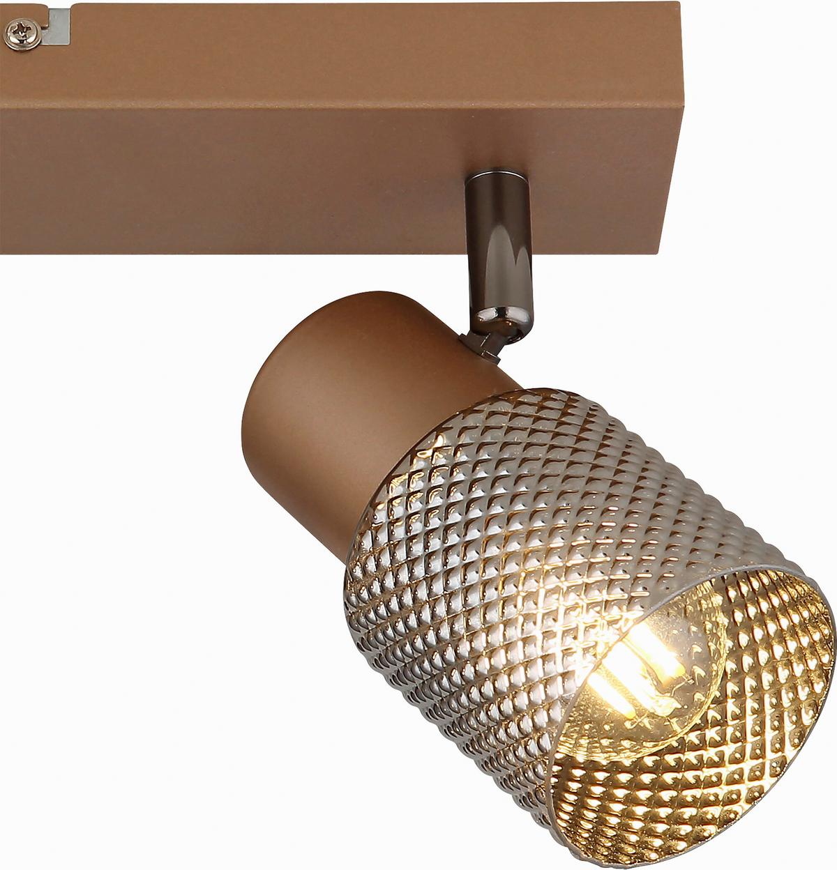 LAMPA SUFITOWA LARISSA - cappuccino, Design, metal/szkło (26/12/12,5cm) - Novel