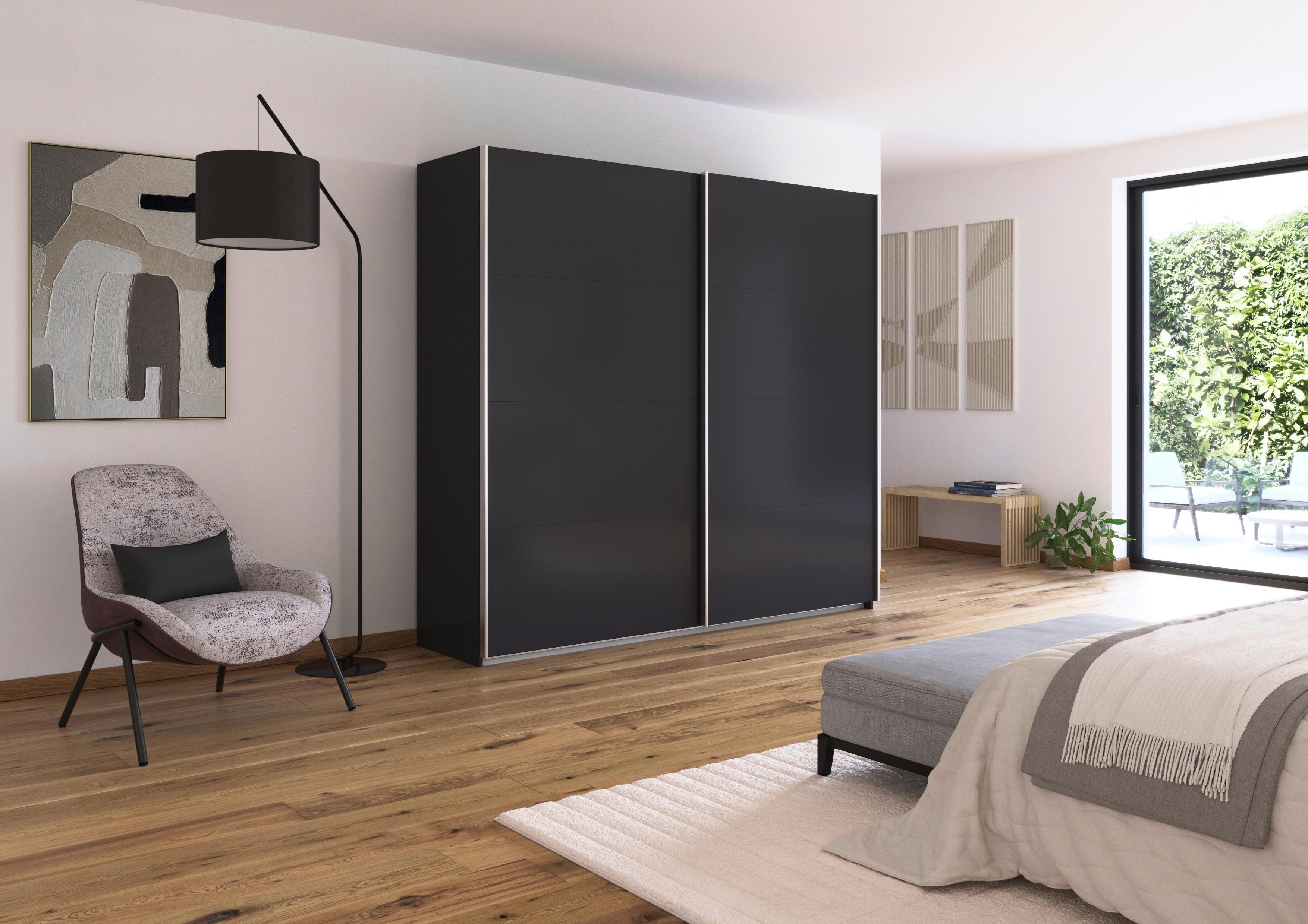 DULAP USI CULISANTE FELDKIRCH - antracit, Modern, material pe bază de lemn (225/210/62cm)