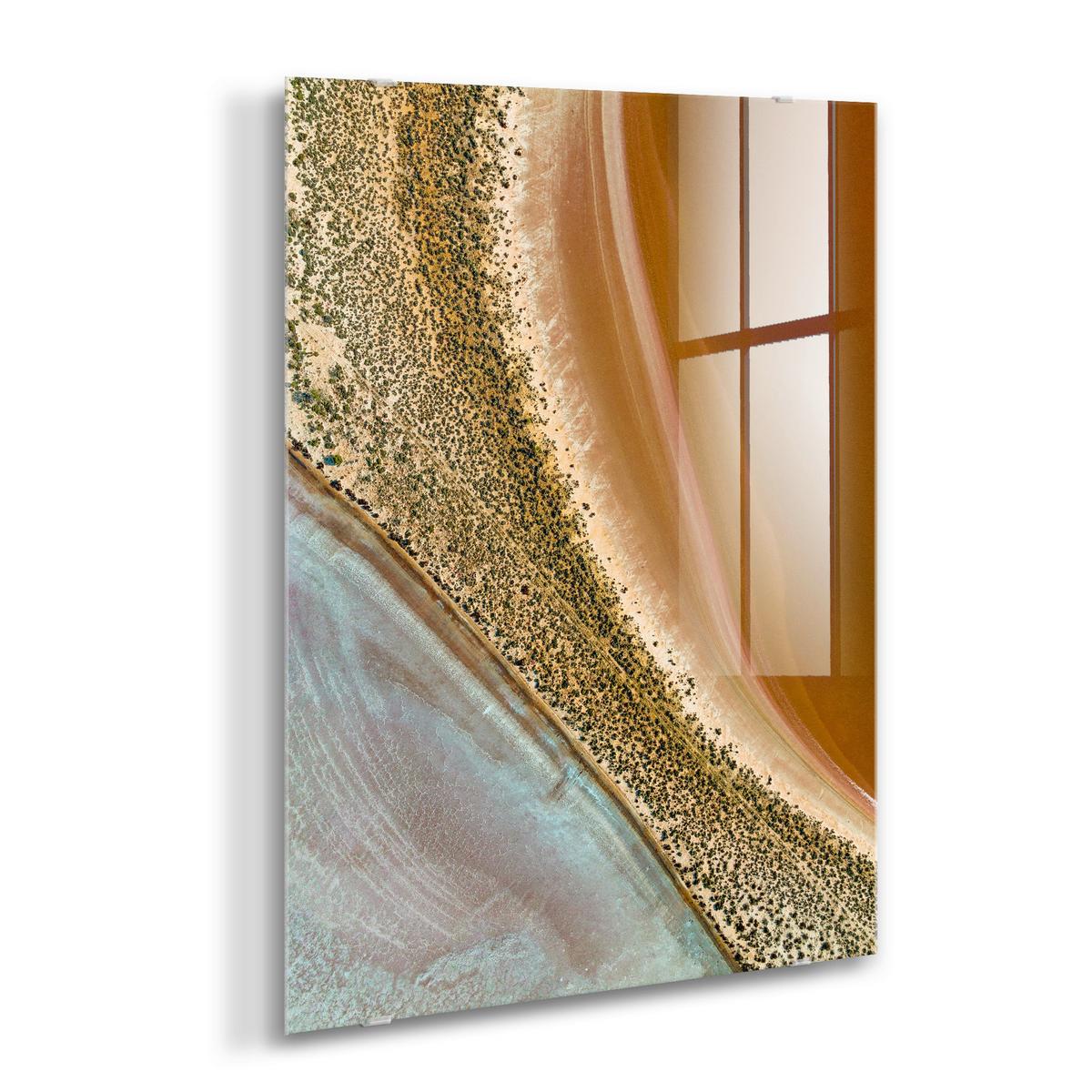 Glasbild Multicolor ca. 120x80cm - Multicolor, Basics, Glas/Papier (120/80cm)