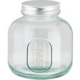 Vorratsglas Emilie aus Glas mit Verschluss - Klar/Silberfarben, ROMANTIK / LANDHAUS, Glas/Metall (9/10cm) - MÖMAX modern living