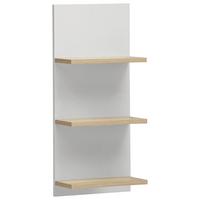 Kopalniški Regal Emmik, Bela, Barva Hrasta - barve hrasta/bela, Moderno, leseni material (30,3/70,2/17,5cm) - Stylife