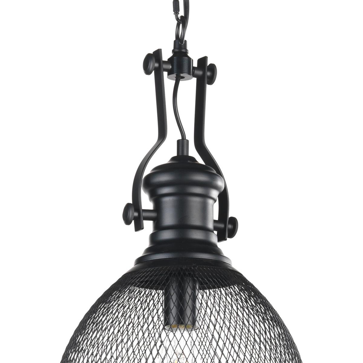 Hängeleuchte Grammy Schwarz nax. 22 Watt - Schwarz, KONVENTIONELL, Metall (32/90cm)