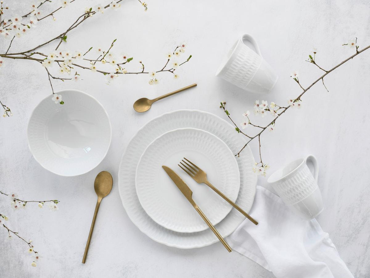 Kombinirani Servis Sofia, 16-Delni - bela, Design, keramika - Creatable