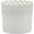 PFLANZENTOPF Vick in Weiß - Weiß, Metall (18/16cm) - Mömax modern living
