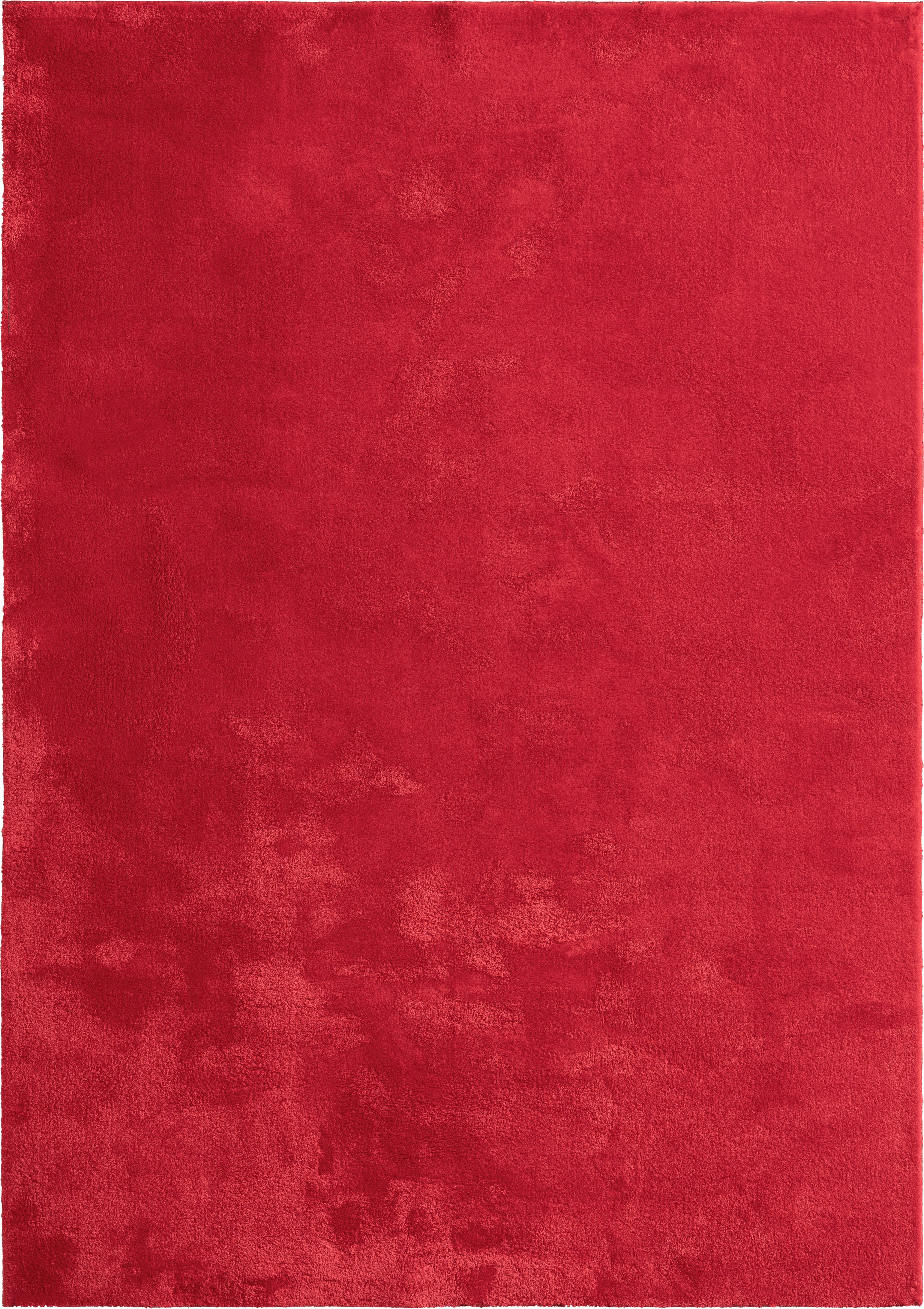 Fellteppich Loft Rot ca. 120x160cm - Rot, KONVENTIONELL, Textil (120/160cm) - Novel