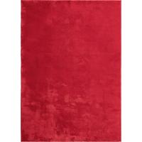 Fellteppich Loft Rot ca. 80x150cm - Rot, KONVENTIONELL, Textil (80/150cm)