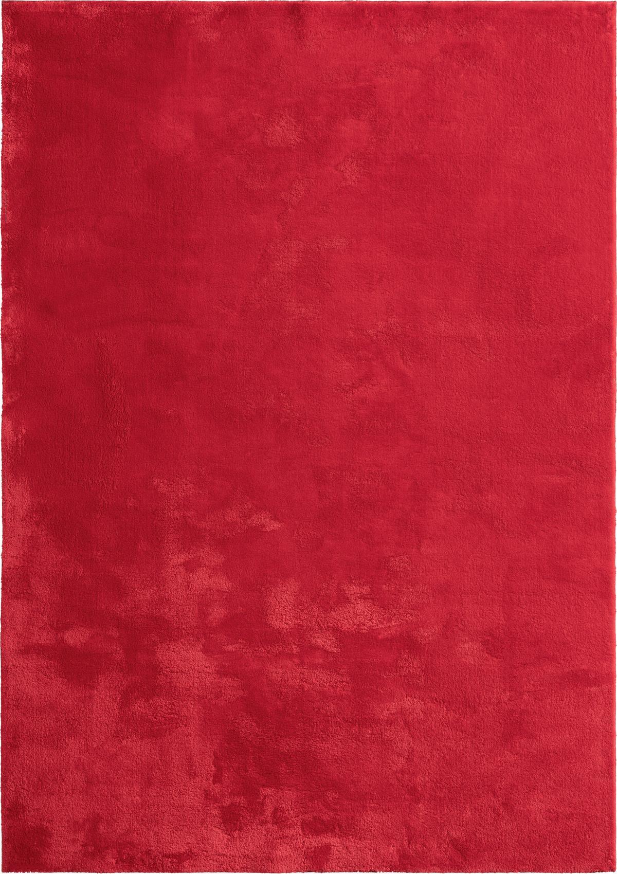 Fellteppich Loft Rot ca. 80x150cm - Rot, KONVENTIONELL, Textil (80/150cm)