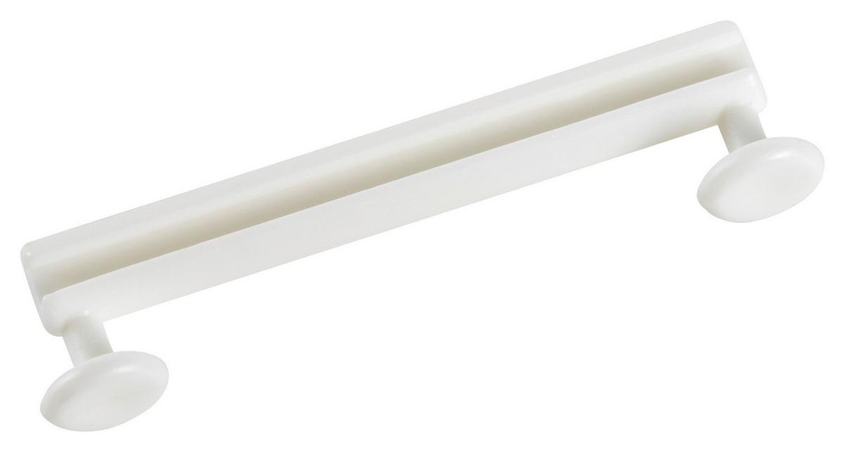 Schlaufengleiter Universal in Weiss 8 Stück - Weiss, Kunststoff (6cm) - Modern Living