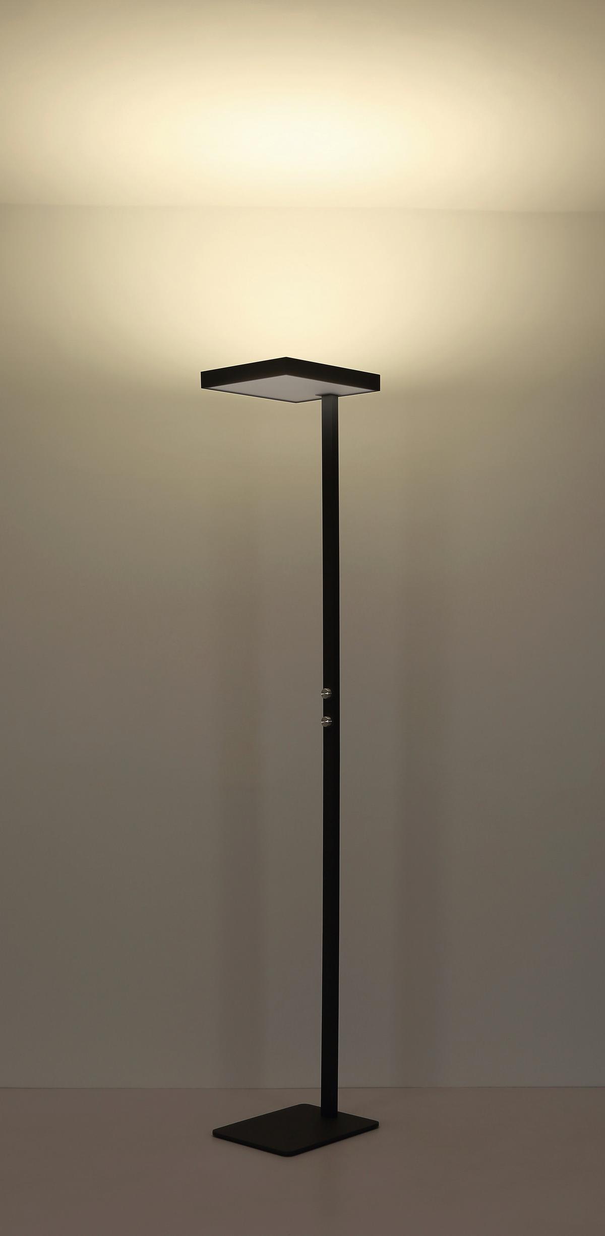 Led Podna Svjetiljka Barker - srebrne boje/prozirno, Design, metal/plastika (40/28/184,8cm) - Globo