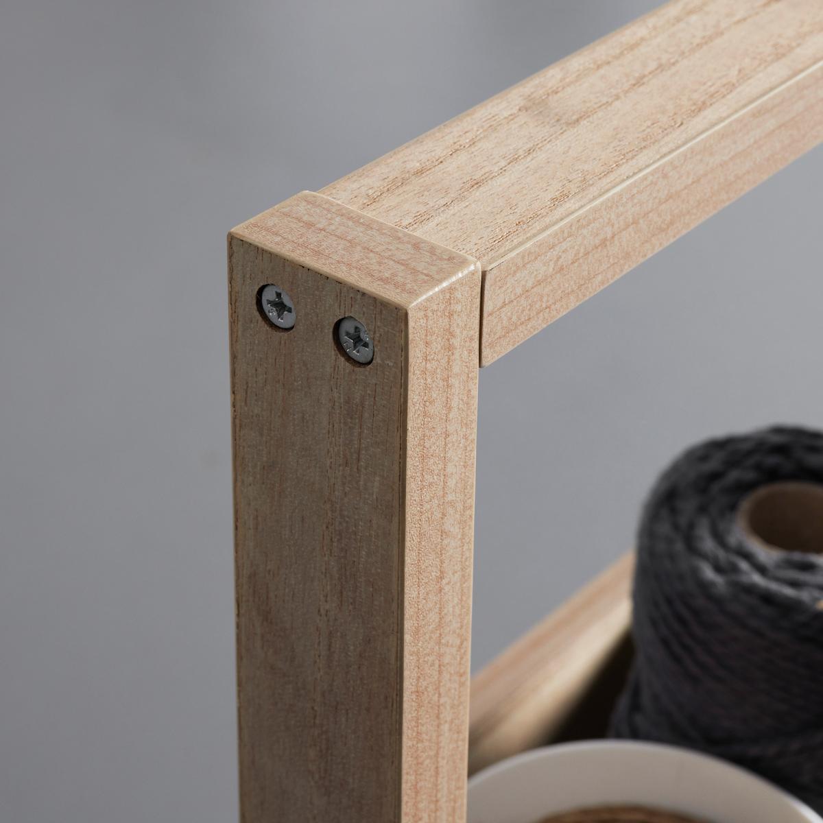 Regal Denis Naturfarben Echtholz/MDF - Naturfarben, MODERN, Holz/Holzwerkstoff (26,5/70,5/18cm) - Bessagi Home