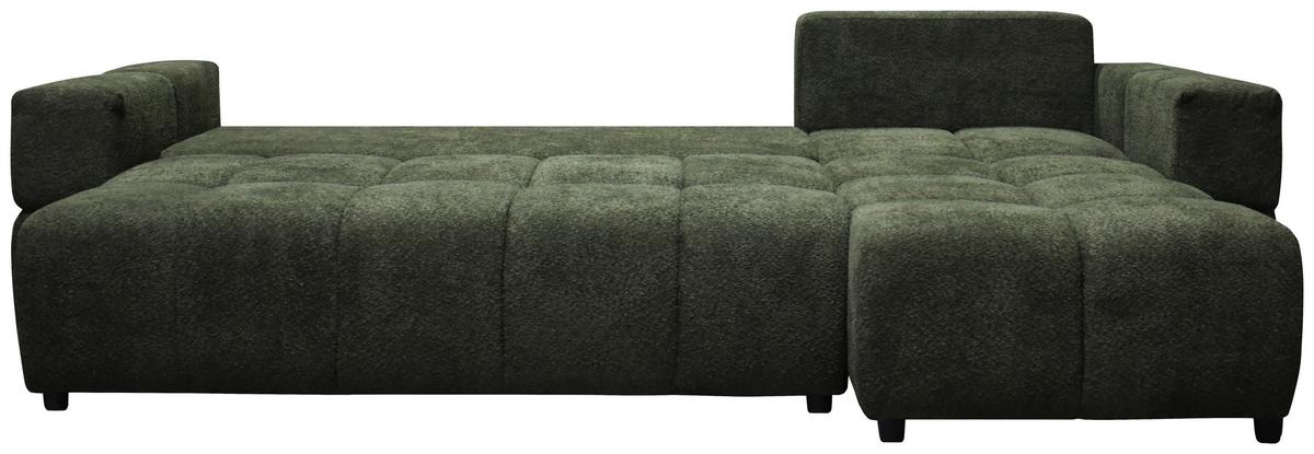 Kutna Garnitura Gabby - tamno zelena/crna, Moderno, drvni materijal/drvo (294/86/173cm)