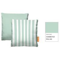Jastuk Za Vanjsku Uporabu Amore Streif 45x45cm - bijela/boje mente, tekstil (45/45cm) - Mömax