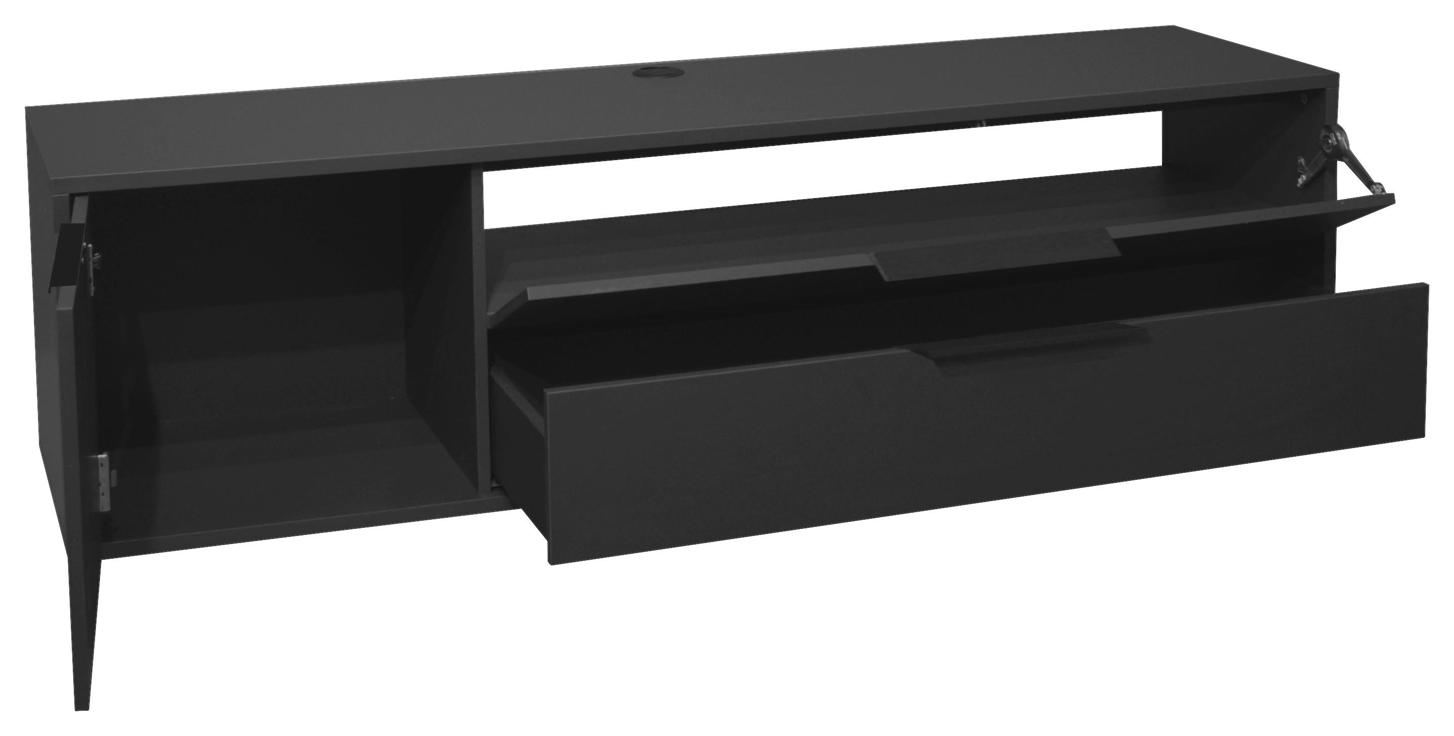 Lowboard in Anthrazit - Anthrazit, MODERN (168/47/45cm) - Premium Living
