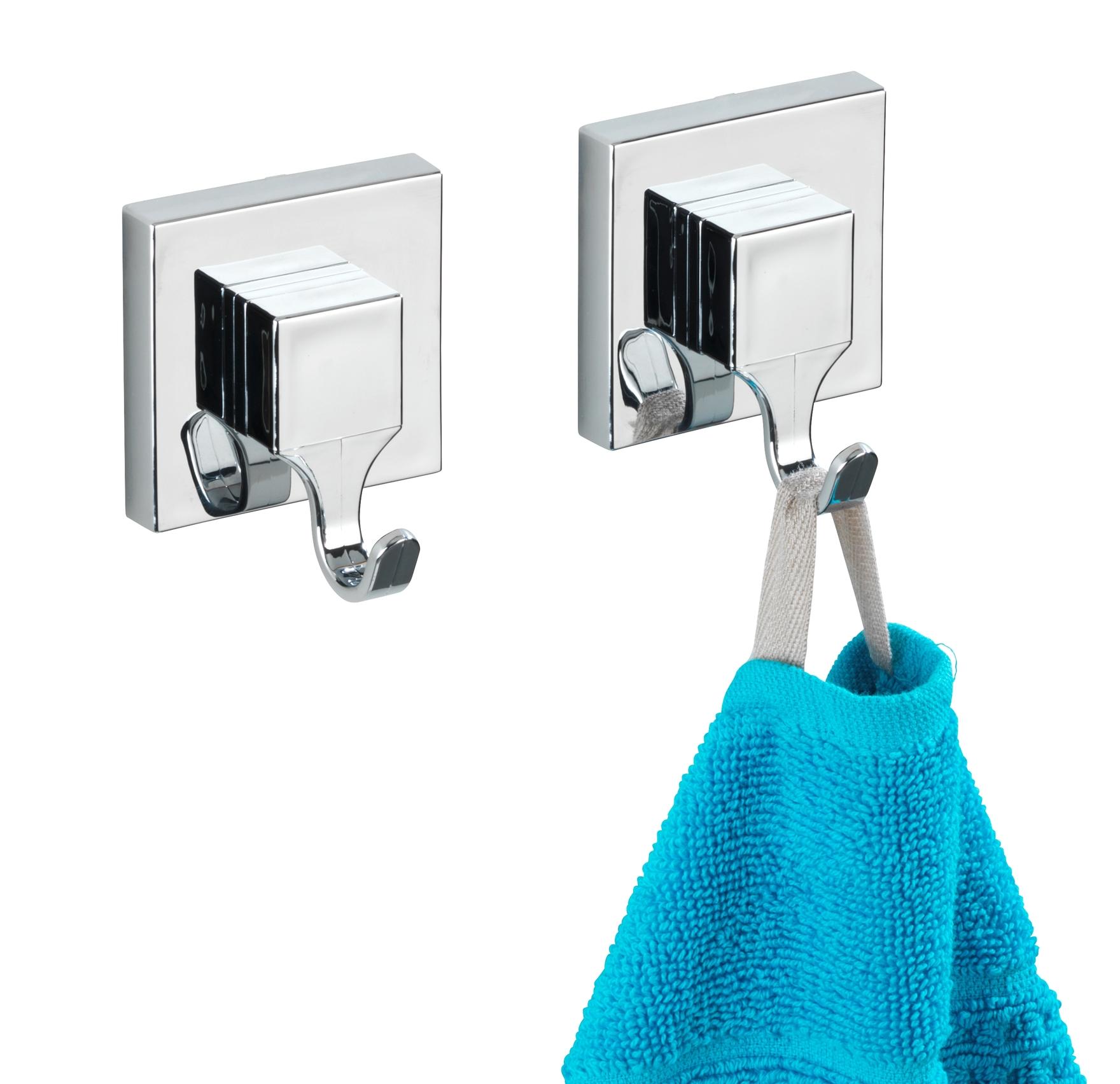Cârlig Quadro - culoare crom, Modern, plastic (6/7/5cm) - Wenko