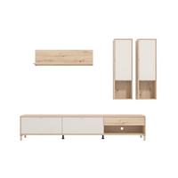 Wohnwand Norwich 1 Kaschmir/Eiche Artisan - Kaschmir/Eiche Artisan, MODERN, Holzwerkstoff/Metall (234/196/40cm) - P & B