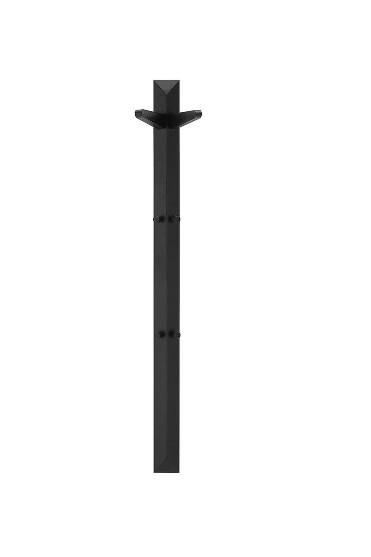 Garderobenpaneel Bantry in Schwarz - Schwarz, KONVENTIONELL, Holz (27/120/20cm) - Mömax