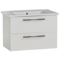 Umivalniška Enota Z Umivalnikom Maxim, Bela - bela/antracit, Moderno, kovina/leseni material (65cm) - Stylife