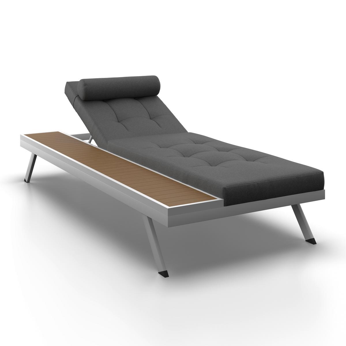 Gartenliege Avolina Dunkelgrau Metall/Textil online kaufen mömax