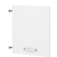 Tür in Weiss Hochglanz - Weiss Hochglanz/Weiss, Modern, Holzwerkstoff/Metall (56,6/70,1/1,8cm) - Premium Living