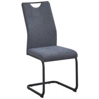 Schwingstuhl Mel Grau/Schwarz - Schwarz/Grau, Basics, Textil/Metall (58/98/43cm) - Based