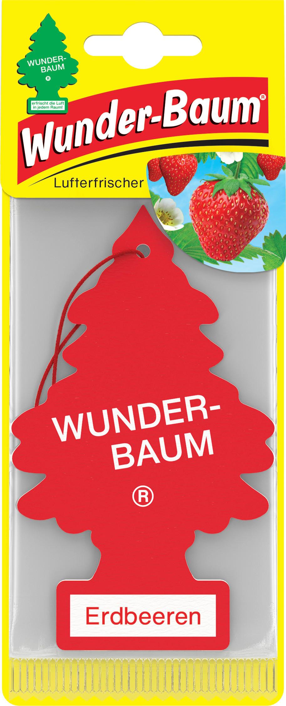 Autóillatosító Wunderbaum Eper - piros, fa
