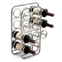 Weinregal Wl7.605 - Silberfarben, Design, Metall (34/47/15cm) - Livetastic