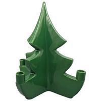 Stabkerzenhalter Harry Grün - Grün, KONVENTIONELL, Keramik (31,5/36,5/31,5cm) - Mömax