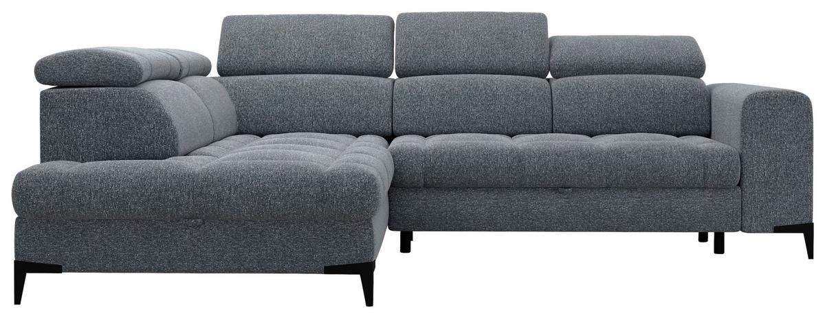 Coltar Mason - gri închis/negru, Modern, plastic/lemn (211/271cm) - Modern Living