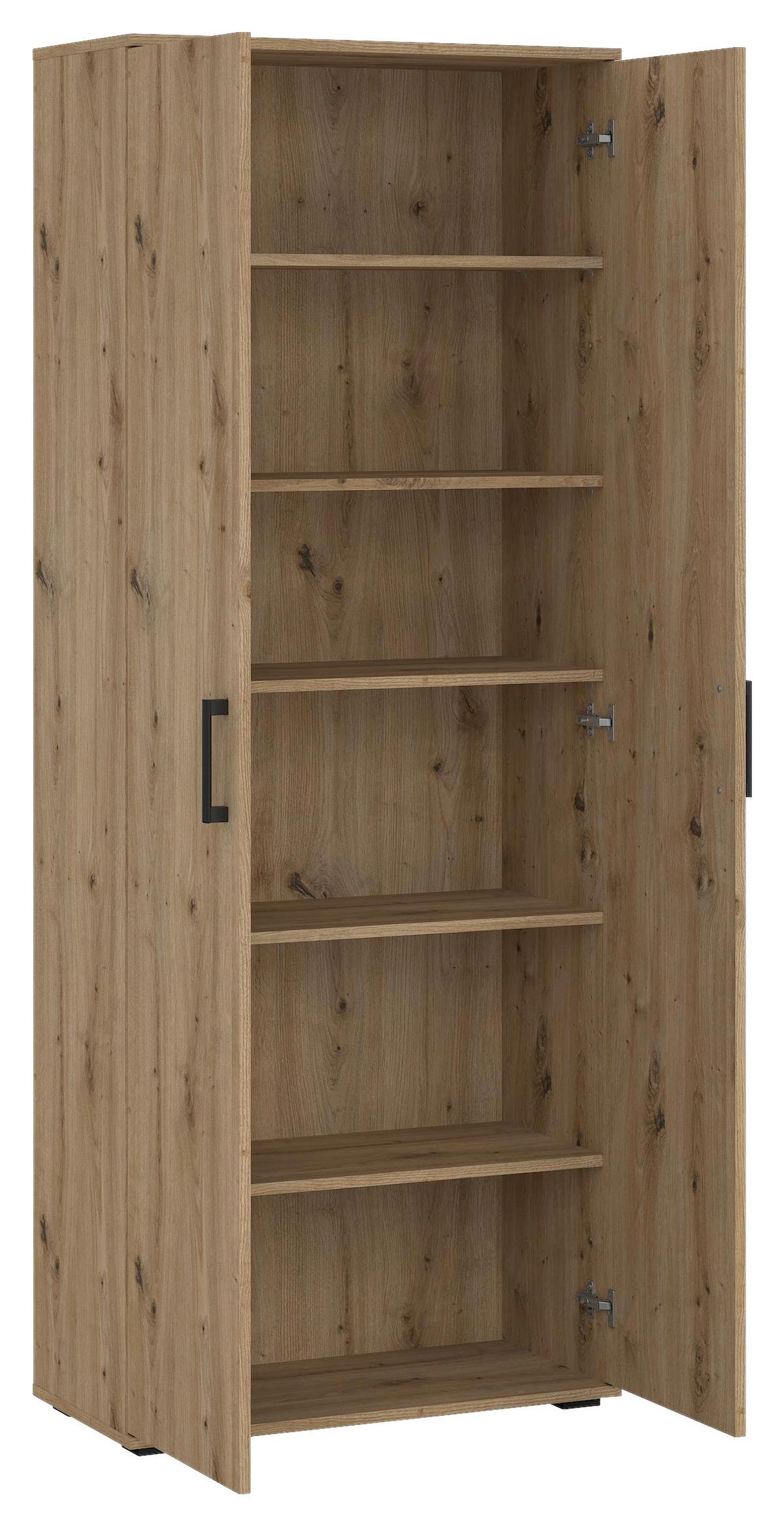 Mehrzweckschrank Bobby I Eiche Artisan - Eiche Artisan, KONVENTIONELL, Holzwerkstoff (70/179/34cm) - Mömax