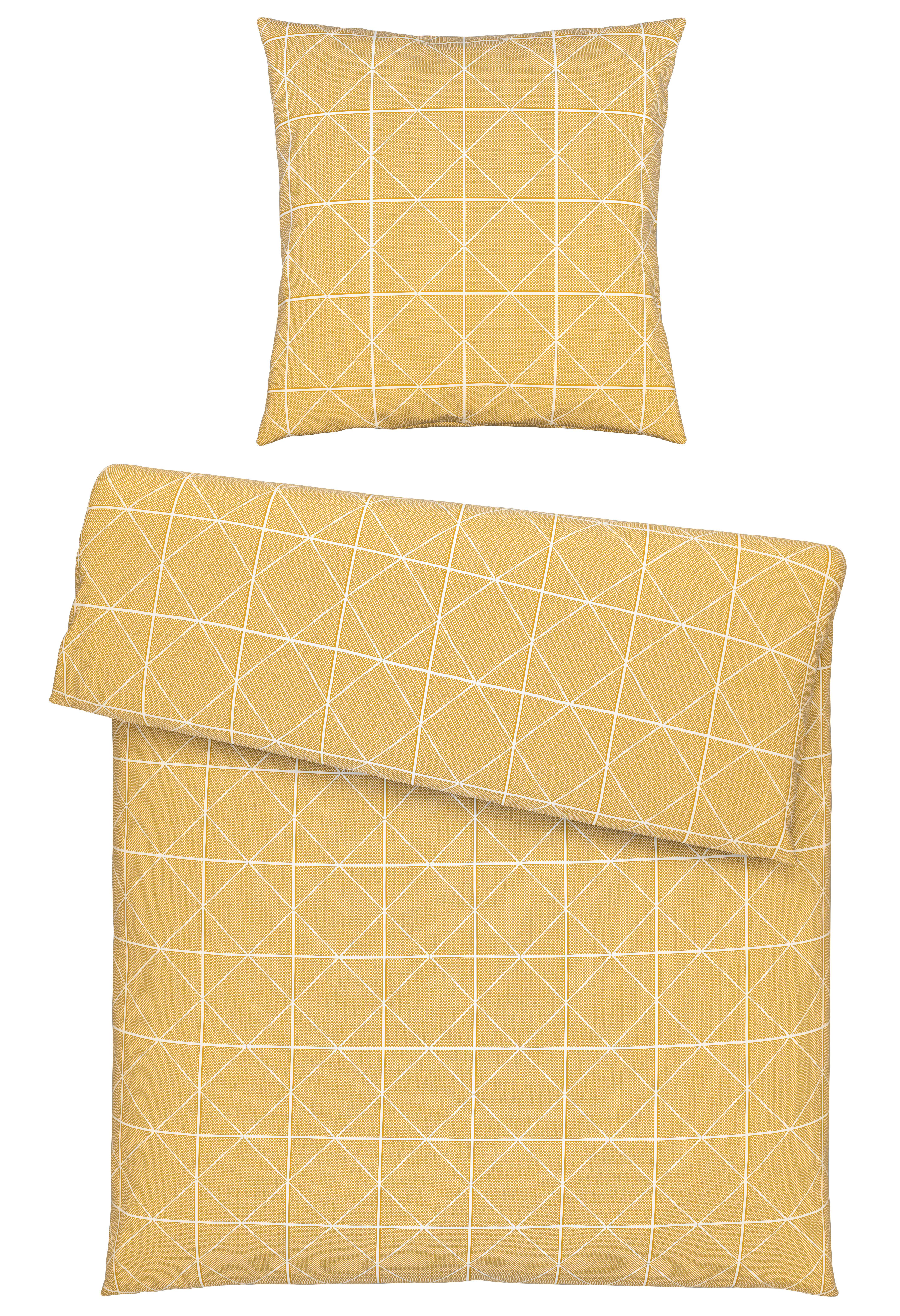 POŚCIEL BJÖRN - żółty, Modern, tkanina (135/200cm) - Modern Living