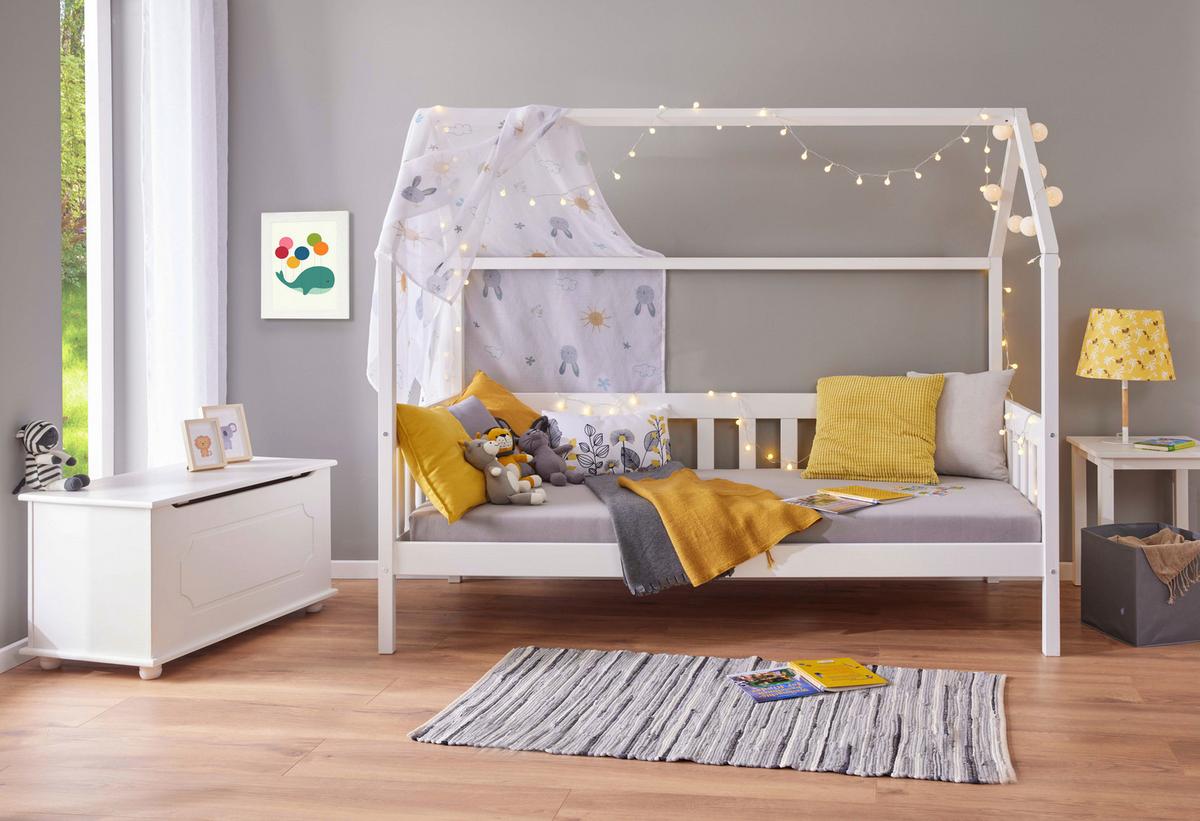 Gyerekágykeret Fehér Funky - fehér, Lifestyle, fa (90/200cm)