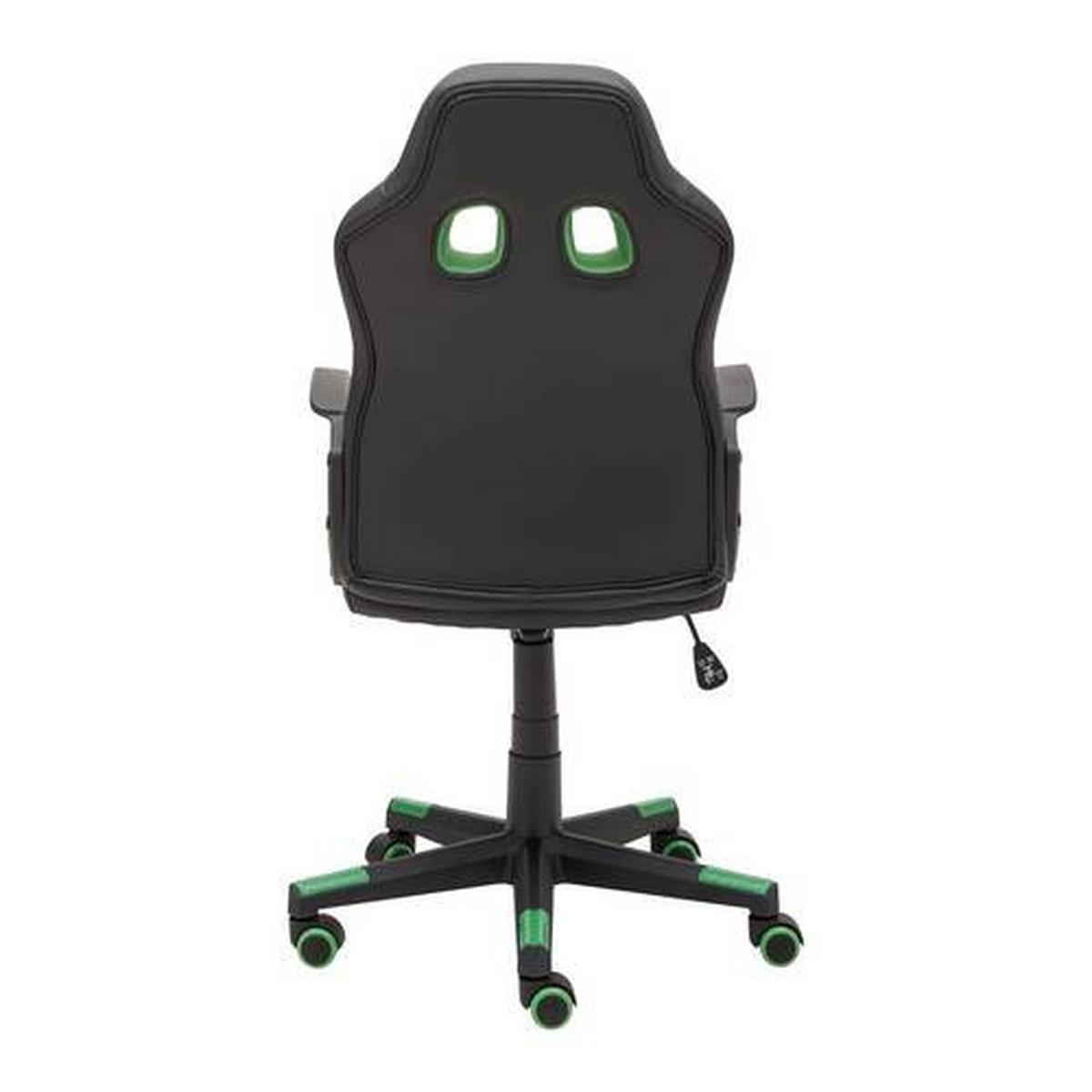 Scaun rotativ LIA - verde/negru, Modern, plastic/textil (56/104-113/64cm) - Modern Living