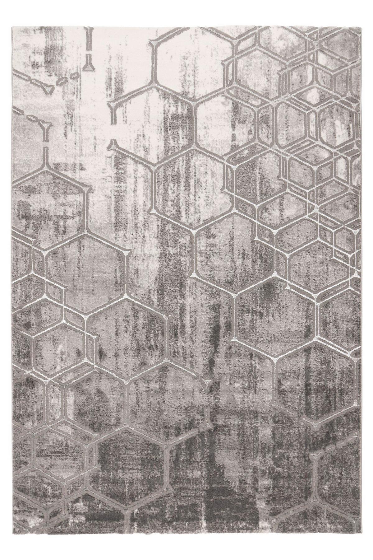 FLACHWEBETEPPICH MINERAL 525 SILBER 80X300 - Silberfarben, Basics, Textil (80/300cm) - Kayoom