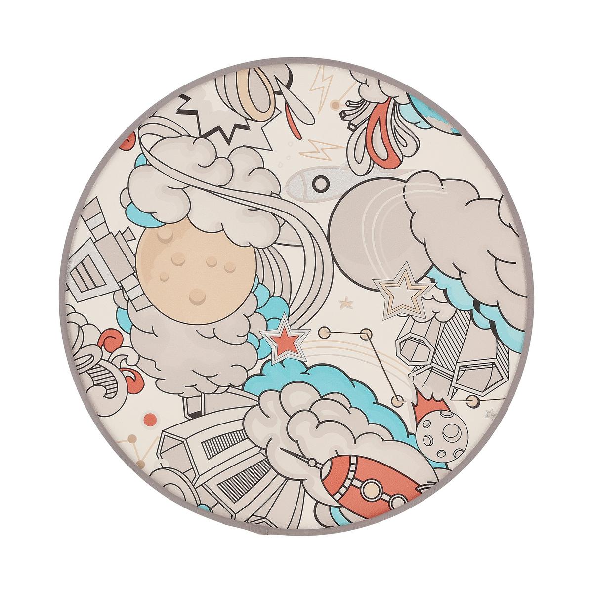Dječja Stropna Svjetiljka 31-38869 Kiddy Wolke - bijela/višebojno, Konvencionalno, metal/plastika (38/38/14cm)