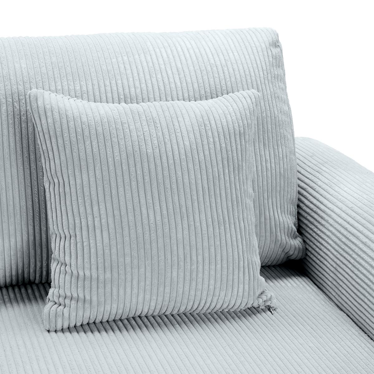Colţar LILLE - gri, Modern, textil (232/110/156cm) - Best Price