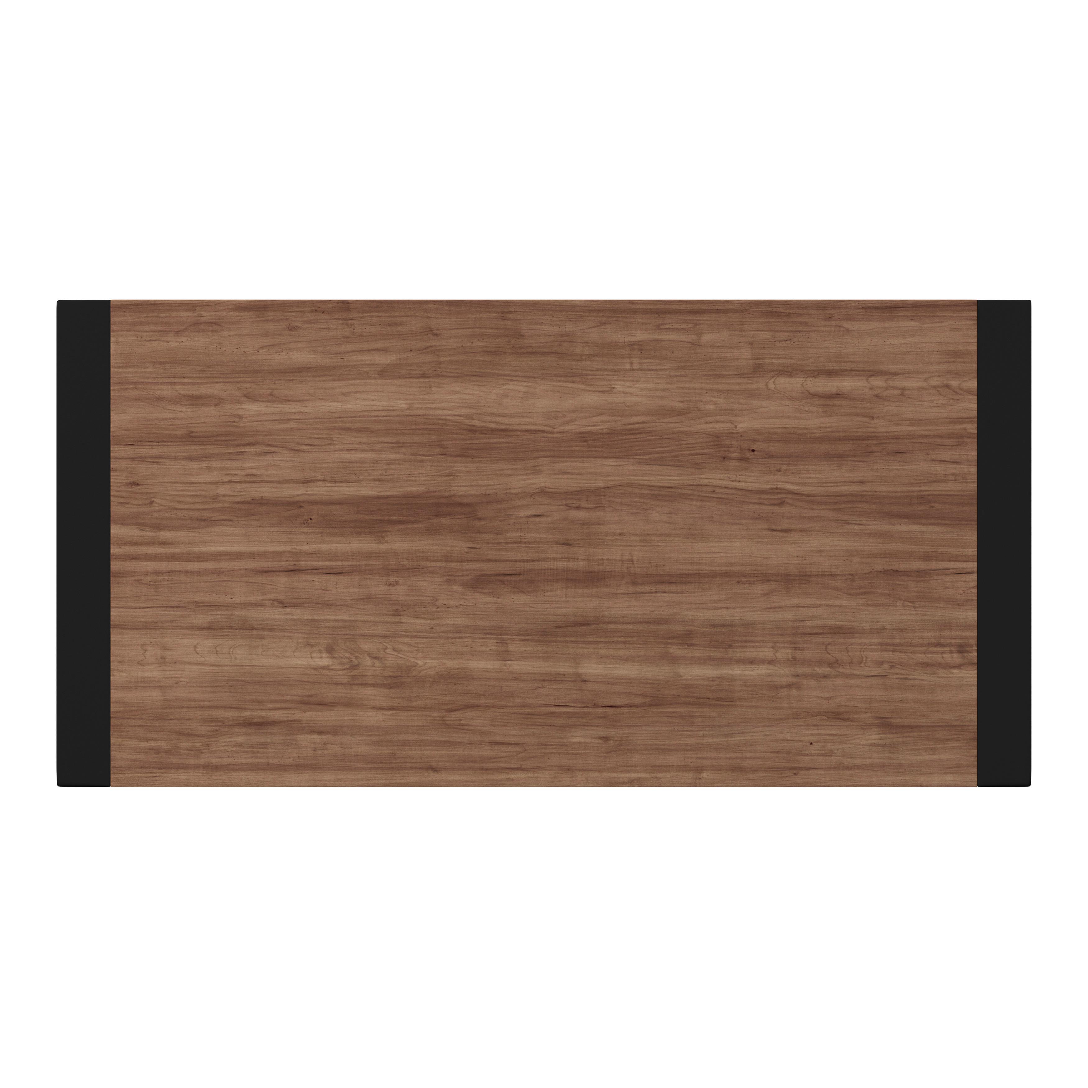 Jedilna Miza Aleya, Barva Oreha, 180x90 - črna/rjava, Moderno, kovina/leseni material (180/76/90cm) - Bessagi Home
