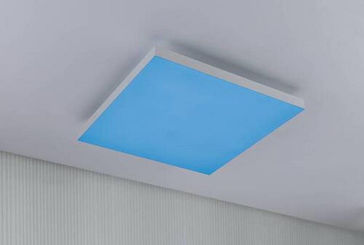 LED-Paneel Velora Rainbow in Weiß max. 19 Watt - Weiß, Basics, Metall (45/45/6,4cm) - Paulmann
