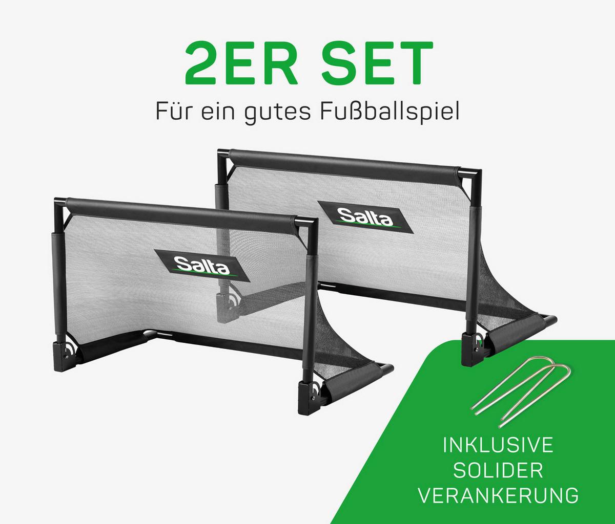 FUßBALLTOR SALTA CHALLENGE - Schwarz, KONVENTIONELL, Metall (100/60/60cm) - Salta