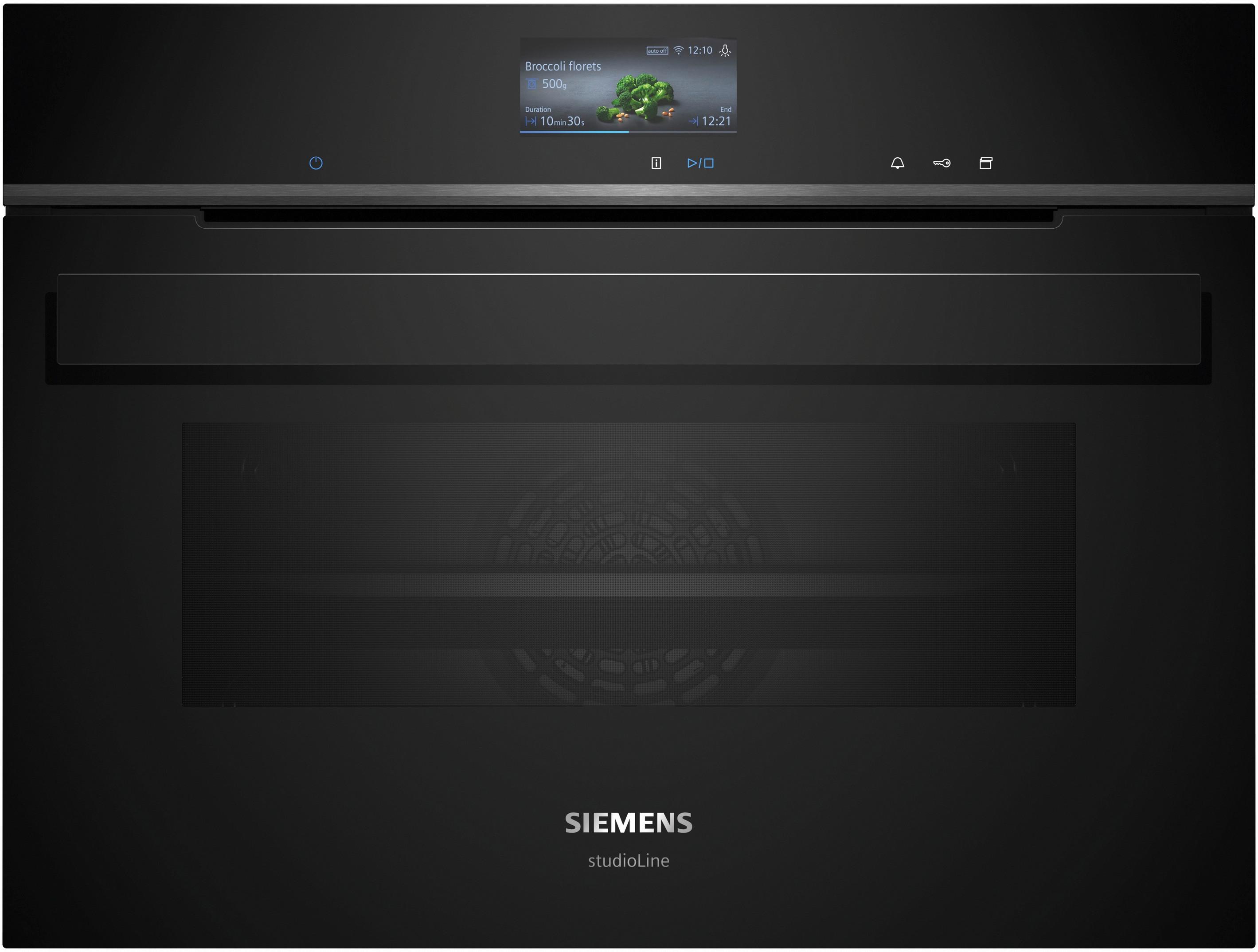 KOMPAKTBACKOFEN CS936GCB1 - Schwarz, Metall (59,4/45,5/54,8cm) - Siemens