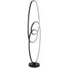 LED-GOLVLAMPA ITI - opal/svart, Modern, metall/plast (30/25/120cm) - Mömax